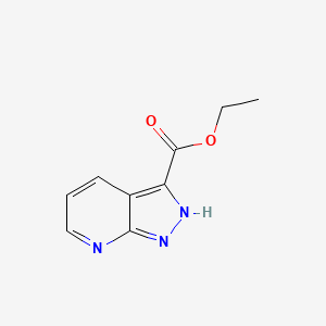 molecular formula C9H9N3O2 B1508191 Ethyl 1H-pyrazolo[3,4-b]pyridine-3-carboxylate CAS No. 849069-32-5