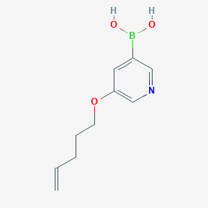 molecular formula C10H14BNO3 B1508195 (5-(Pent-4-en-1-yloxy)pyridin-3-yl)boronic acid 