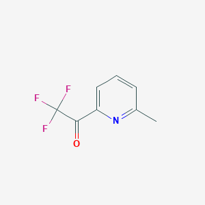 molecular formula C8H6F3NO B1508198 2,2,2-Trifluoro-1-(6-methylpyridin-2-yl)ethanone CAS No. 1060806-26-9
