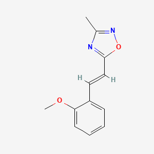 5-[(E)-2-(2-methoxyphenyl)ethenyl]-3-methyl-1,2,4-oxadiazole