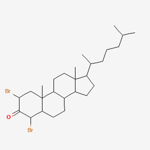 2,4-Dibromocholestan-3-one