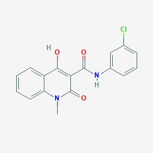 N-(3-chlorophenyl)-4-hydroxy-1-methyl-2-oxo-1,2-dihydroquinoline-3-carboxamide