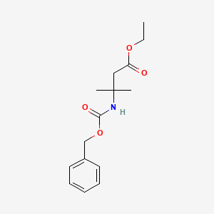 Ethyl 3-(((benzyloxy)carbonyl)amino)-3-methylbutanoate