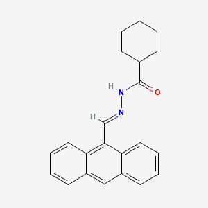 N-[(E)-anthracen-9-ylmethylideneamino]cyclohexanecarboxamide