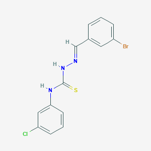 3-bromobenzaldehyde N-(3-chlorophenyl)thiosemicarbazone