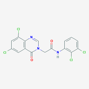 2-(6,8-Dichloro-4-oxoquinazolin-3(4H)-yl)-N-(2,3-dichlorophenyl)acetamide