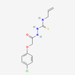 molecular formula C12H14ClN3O2S B15082340 N-Allyl-2-[(4-chlorophenoxy)acetyl]hydrazinecarbothioamide 