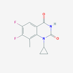 1-Cyclopropyl-6,7-difluoro-8-methyl-1H-quinazoline-2,4-dione