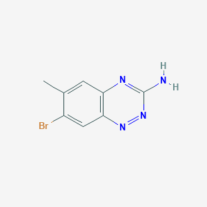 molecular formula C8H7BrN4 B1508250 7-Bromo-6-methylbenzo[e][1,2,4]triazin-3-amine CAS No. 867333-38-8