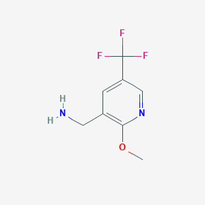molecular formula C8H9F3N2O B1508252 (5-(Trifluoromethyl)-2-methoxypyridin-3-YL)methanamine CAS No. 944904-64-7