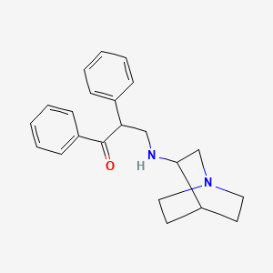 2-Phenyl-3-(3-quinuclidinylamino)propiophenone