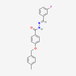 N'-(3-Fluorobenzylidene)-4-((4-methylbenzyl)oxy)benzohydrazide