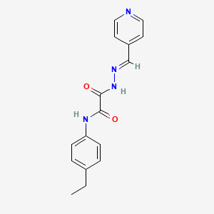 N-(4-Ethylphenyl)-2-oxo-2-(2-(4-pyridinylmethylene)hydrazino)acetamide