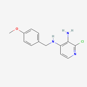 molecular formula C13H14ClN3O B1508263 2-Chloro-N4-(4-methoxybenzyl)pyridine-3,4-diamine CAS No. 881844-10-6