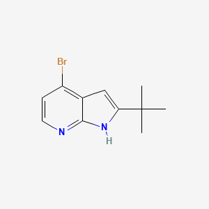 1H-Pyrrolo[2,3-b]pyridine, 4-bromo-2-(1,1-dimethylethyl)-