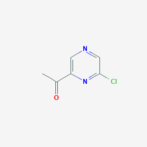 molecular formula C6H5ClN2O B1508268 1-(6-Chloropyrazin-2-yl)ethanone CAS No. 1197237-46-9