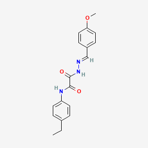 N-(4-ethylphenyl)-N'-[(E)-(4-methoxyphenyl)methylideneamino]oxamide