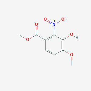 molecular formula C9H9NO6 B1508275 Methyl 3-hydroxy-4-methoxy-2-nitrobenzoate 