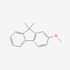 molecular formula C16H16O B1508276 9H-Fluorene, 2-methoxy-9,9-dimethyl- CAS No. 1514864-84-6