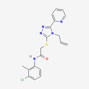 2-{[4-Allyl-5-(2-pyridinyl)-4H-1,2,4-triazol-3-YL]sulfanyl}-N-(3-chloro-2-methylphenyl)acetamide