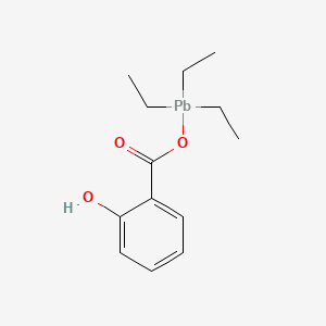 molecular formula C13H20O3Pb B15082881 Plumbane, (salicyloyloxy)triethyl- CAS No. 73928-22-0