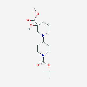 1'-Tert-butyl 3-methyl 3-hydroxy-1,4'-bipiperidine-1',3-dicarboxylate