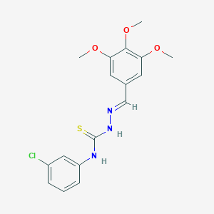 3,4,5-Trimethoxybenzaldehyde N-(3-chlorophenyl)thiosemicarbazone