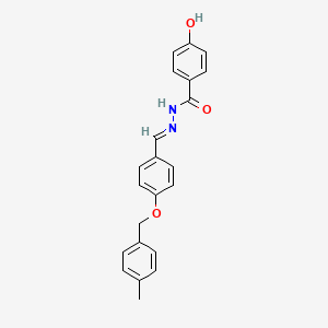 4-Hydroxy-N'-(4-((4-methylbenzyl)oxy)benzylidene)benzohydrazide