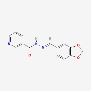 Nicotinic acid benzo[1,3]dioxol-5-ylmethylene-hydrazide