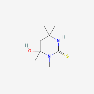 4-Hydroxy-3,4,6,6-tetramethyl-tetrahydro-2(1H)-pyrimidinethione