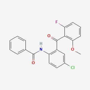 n-(4-Chloro-2-(2-fluoro-6-methoxybenzoyl)phenyl)benzamide