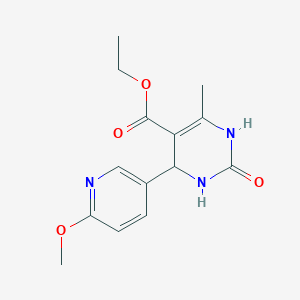 Ethyl 4-(6-methoxy-3-pyridinyl)-6-methyl-2-oxo-1,2,3,4-tetrahydro-5-pyrimidinecarboxylate