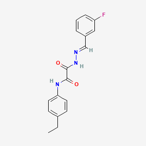 molecular formula C17H16FN3O2 B15083138 N-(4-Ethylphenyl)-2-(2-(3-fluorobenzylidene)hydrazino)-2-oxoacetamide CAS No. 769142-06-5