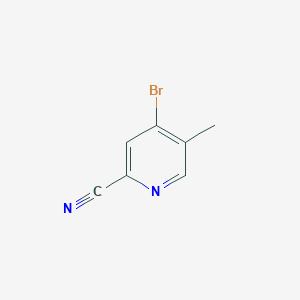 molecular formula C7H5BrN2 B1508317 4-溴-5-甲基吡啶甲腈 CAS No. 1353856-72-0