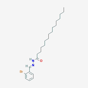 molecular formula C23H37BrN2O B15083286 N-[(E)-(2-bromophenyl)methylideneamino]hexadecanamide 