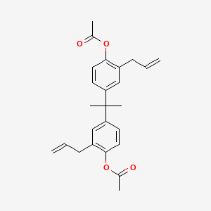 molecular formula C25H28O4 B1508332 Phenol, 4,4'-(1-methylethylidene)bis(2-(2-propen-1-yl)-, 1,1'-diacetate CAS No. 1071466-61-9