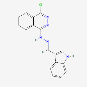 1H-Indole-3-carbaldehyde (4-chloro-1-phthalazinyl)hydrazone