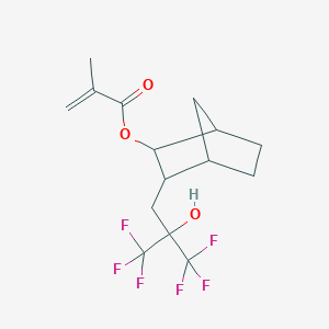 molecular formula C15H18F6O3 B1508335 3-[3,3,3-Trifluoro-2-hydroxy-2-(trifluoromethyl)propyl]bicyclo[2.2.1]heptan-2-yl 2-methylprop-2-enoate CAS No. 824411-04-3