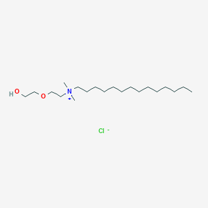 molecular formula C20H44ClNO2 B15083363 N-(2-(2-Hydroxyethoxy)ethyl)-N,N-dimethyl-1-tetradecanaminium chloride CAS No. 131671-81-3