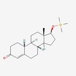 molecular formula C21H34O2Si B15083369 Estr-4-en-3-one, 17-[(trimethylsilyl)oxy]-, (17beta)- 