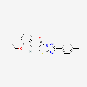 (5E)-5-[2-(Allyloxy)benzylidene]-2-(4-methylphenyl)[1,3]thiazolo[3,2-B][1,2,4]triazol-6(5H)-one