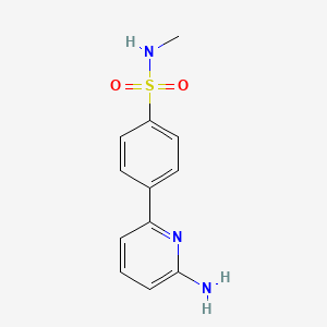 molecular formula C12H13N3O2S B1508354 4-(6-aminopyridin-2-yl)-N-methylbenzenesulfonamide 