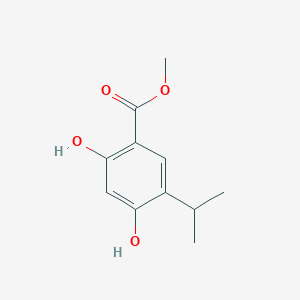 molecular formula C11H14O4 B1508355 2,4-二羟基-5-异丙基苯甲酸甲酯 CAS No. 943519-37-7