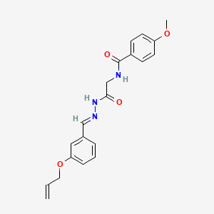 N-(2-(2-(3-(Allyloxy)benzylidene)hydrazino)-2-oxoethyl)-4-methoxybenzamide