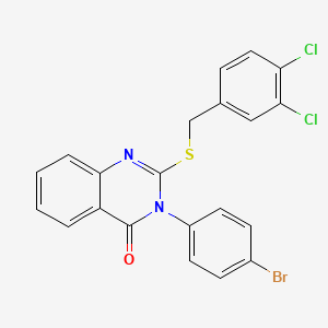 3-(4-bromophenyl)-2-[(3,4-dichlorobenzyl)sulfanyl]quinazolin-4(3H)-one