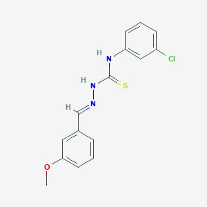 molecular formula C15H14ClN3OS B15083580 3-Methoxybenzaldehyde N-(3-chlorophenyl)thiosemicarbazone CAS No. 769143-22-8