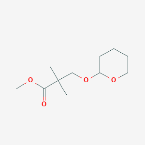 methyl 2,2-dimethyl-3-(tetrahydro-2H-pyran-2-yloxy)propanoate