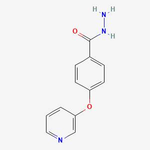molecular formula C12H11N3O2 B1508361 4-(Pyridin-3-yloxy)benzohydrazide CAS No. 877874-62-9