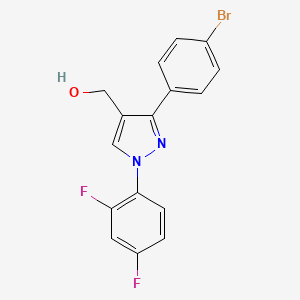 (3-(4-Bromophenyl)-1-(2,4-difluorophenyl)-1H-pyrazol-4-YL)methanol