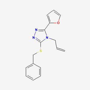 4-Allyl-3-(benzylthio)-5-(furan-2-yl)-4H-1,2,4-triazole